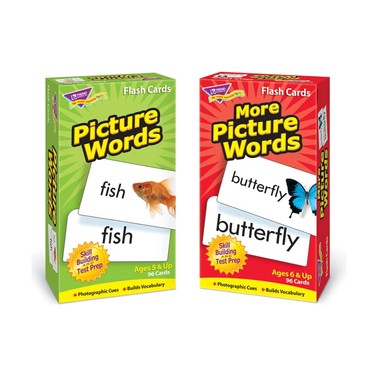 Trend Enterprises® Picture Words Skill Drill Flash Cards Assortment